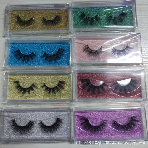 Free Sample 6D Mink Eyelash 25mm 100% Real Mink 5D Eyelashes Private Label Own Brand Custom Package